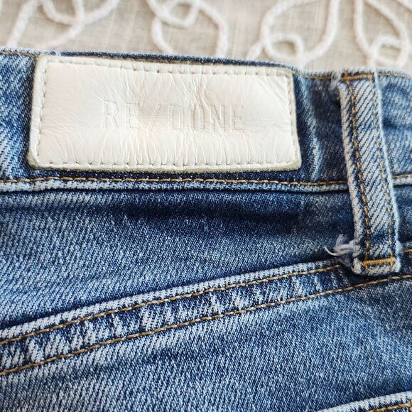 RE/DONE 90"s High Rise Ankle Crop Jeans Size 30 - Picture 10 of 16